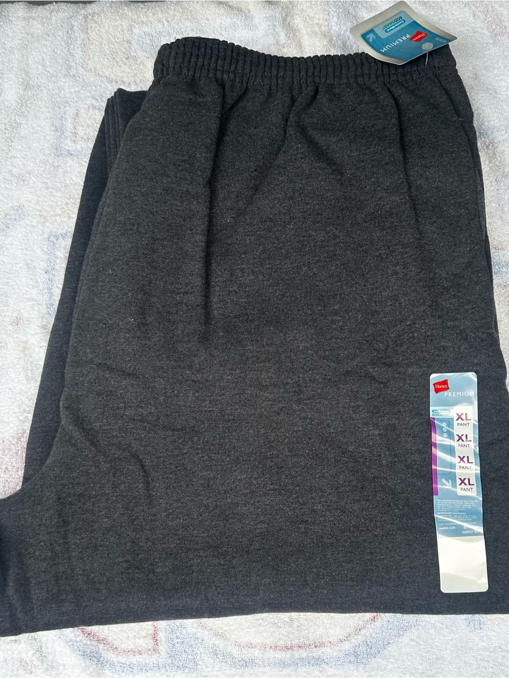 Hanes Men’s Dark Charcoal Gray Sweatpants